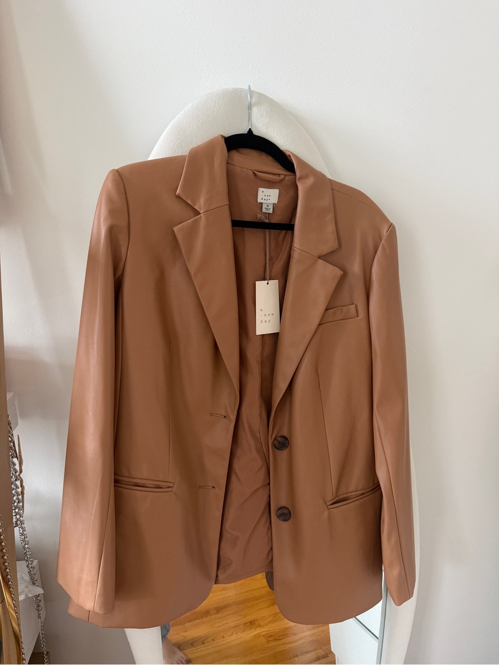 a new day Faux Leather Blazer in Camel - Picture 2 of 2